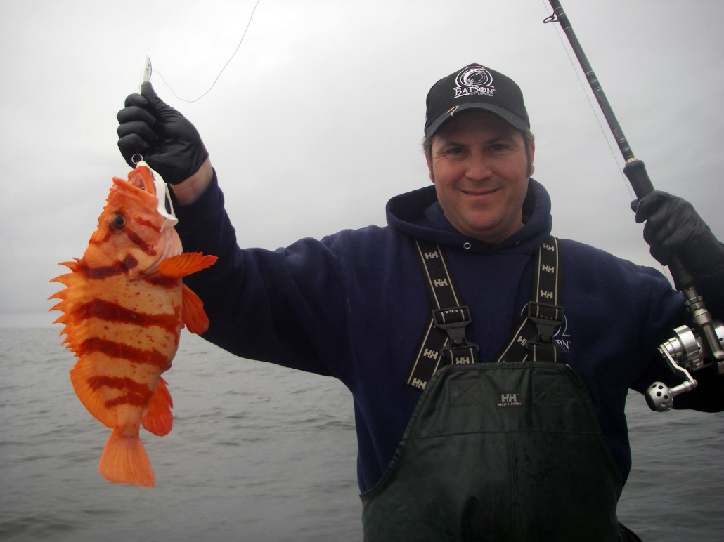 Karry with a beautiful Tiger Rockfish!